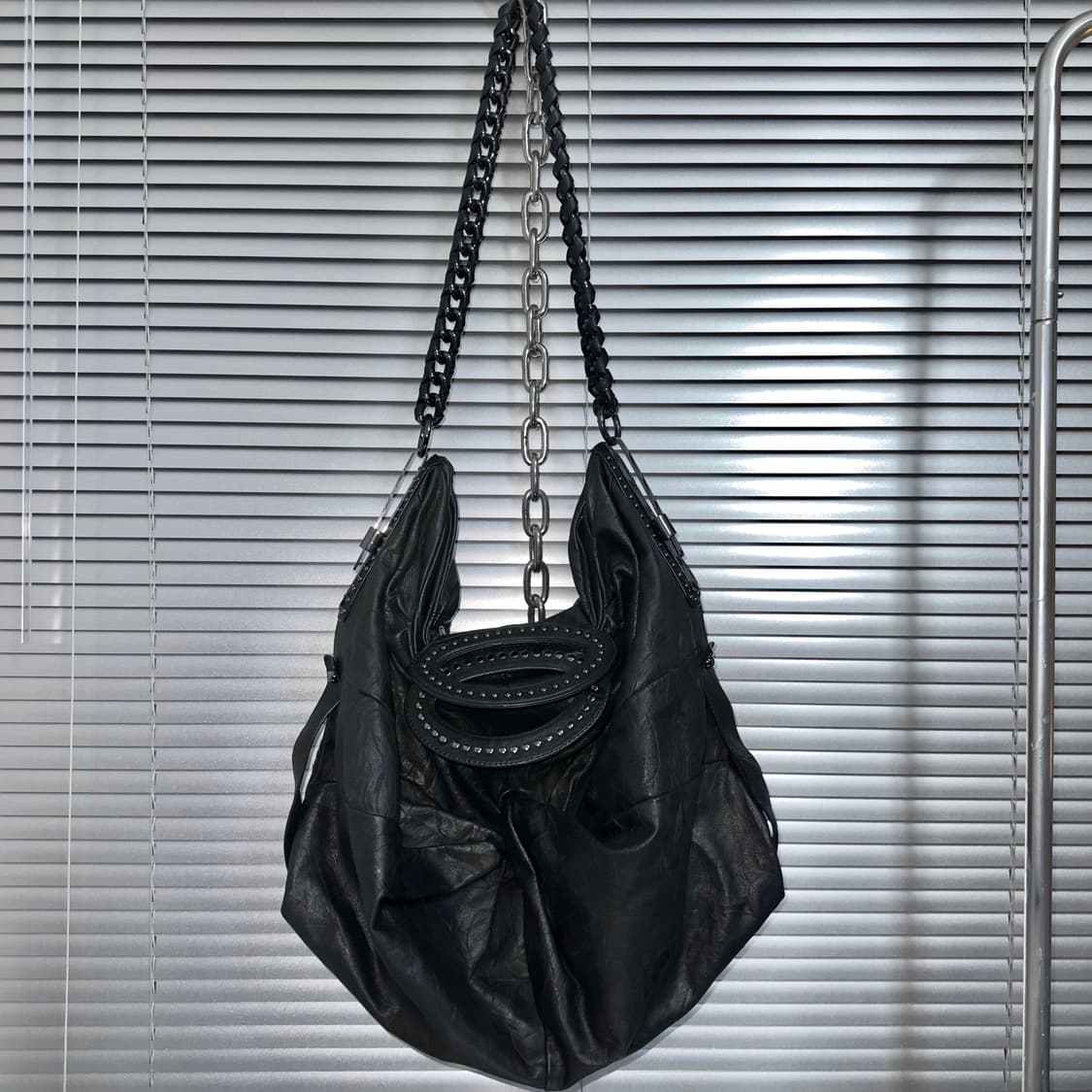 00s 게스 XL 레더 노트 퍼스 가방 상품이미지2