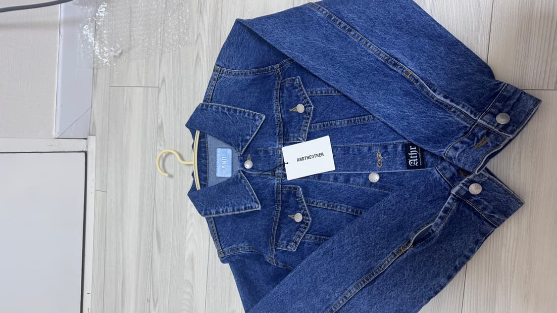 앤디아더 청데님 크롭 자켓 새상품 상품이미지4