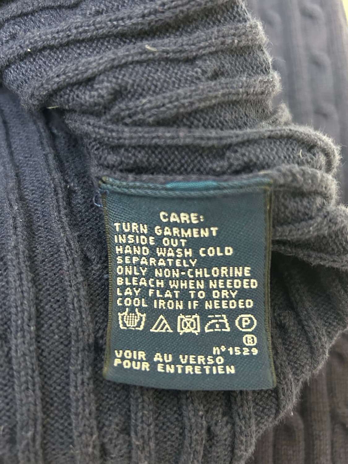 Ralph Lauren sport 네이비 케이블 니트 가디건 상품이미지7