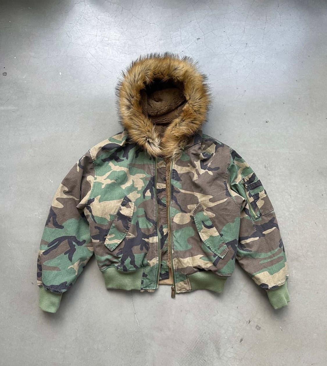 Reversible Camo Fur Bomber 상품이미지7