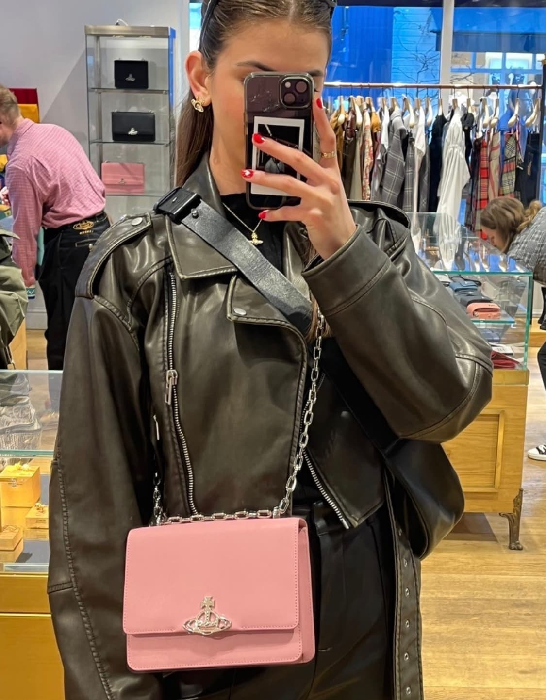 비비안웨스트우드 데비 미디엄 크로스백 상품이미지1