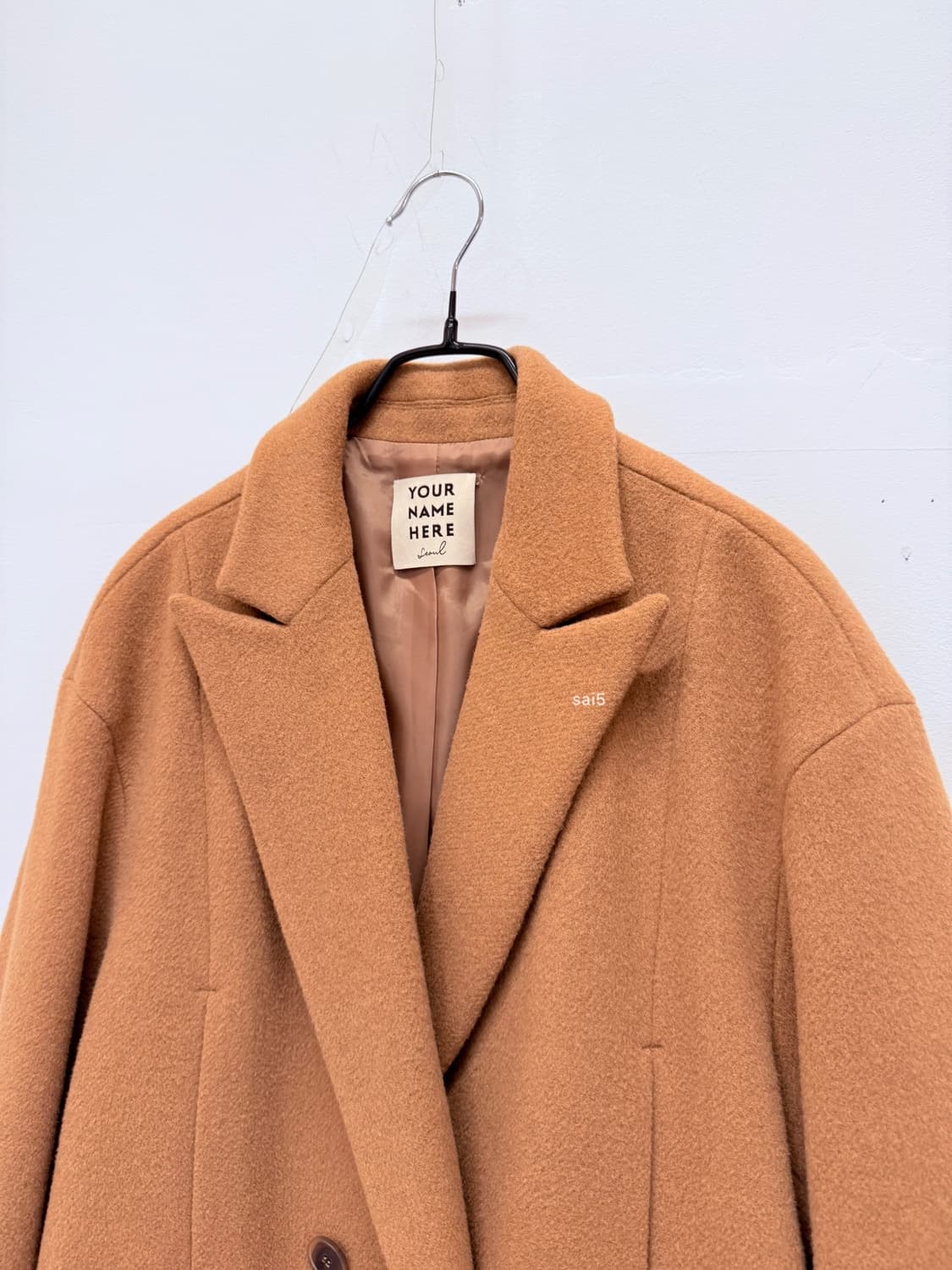 유어네임히얼 더블 롱코트 상품이미지6