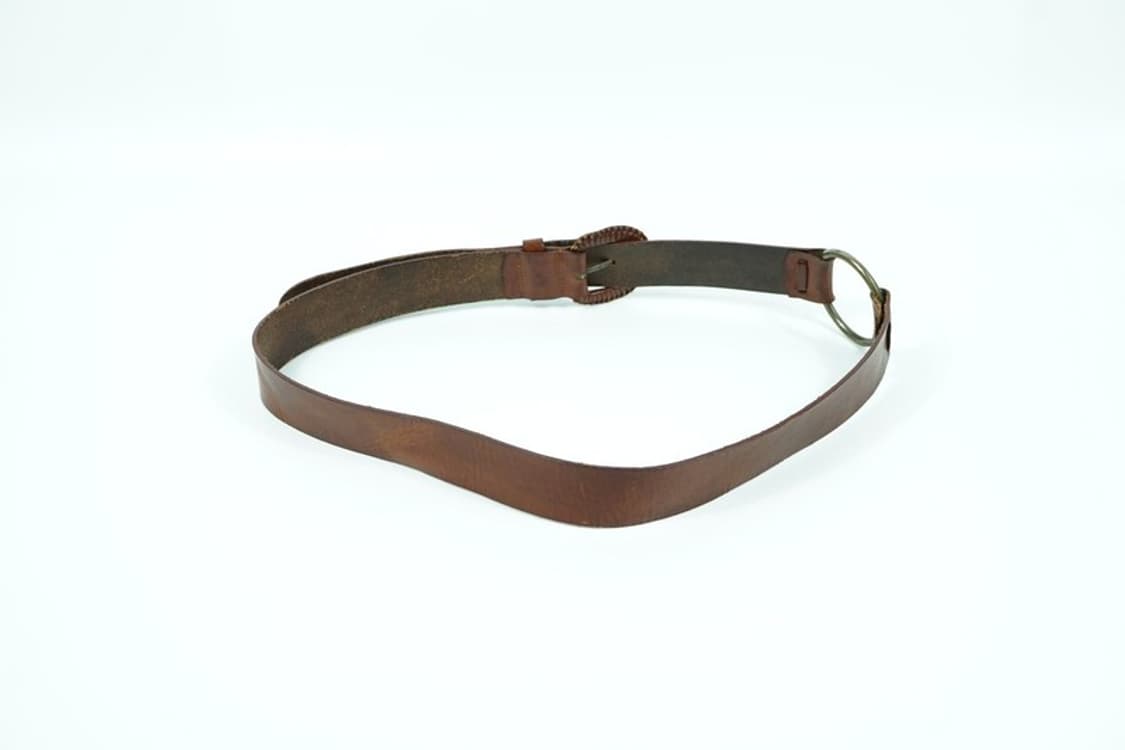 리얼 레더 브라운 통가죽 벨트 상품이미지3