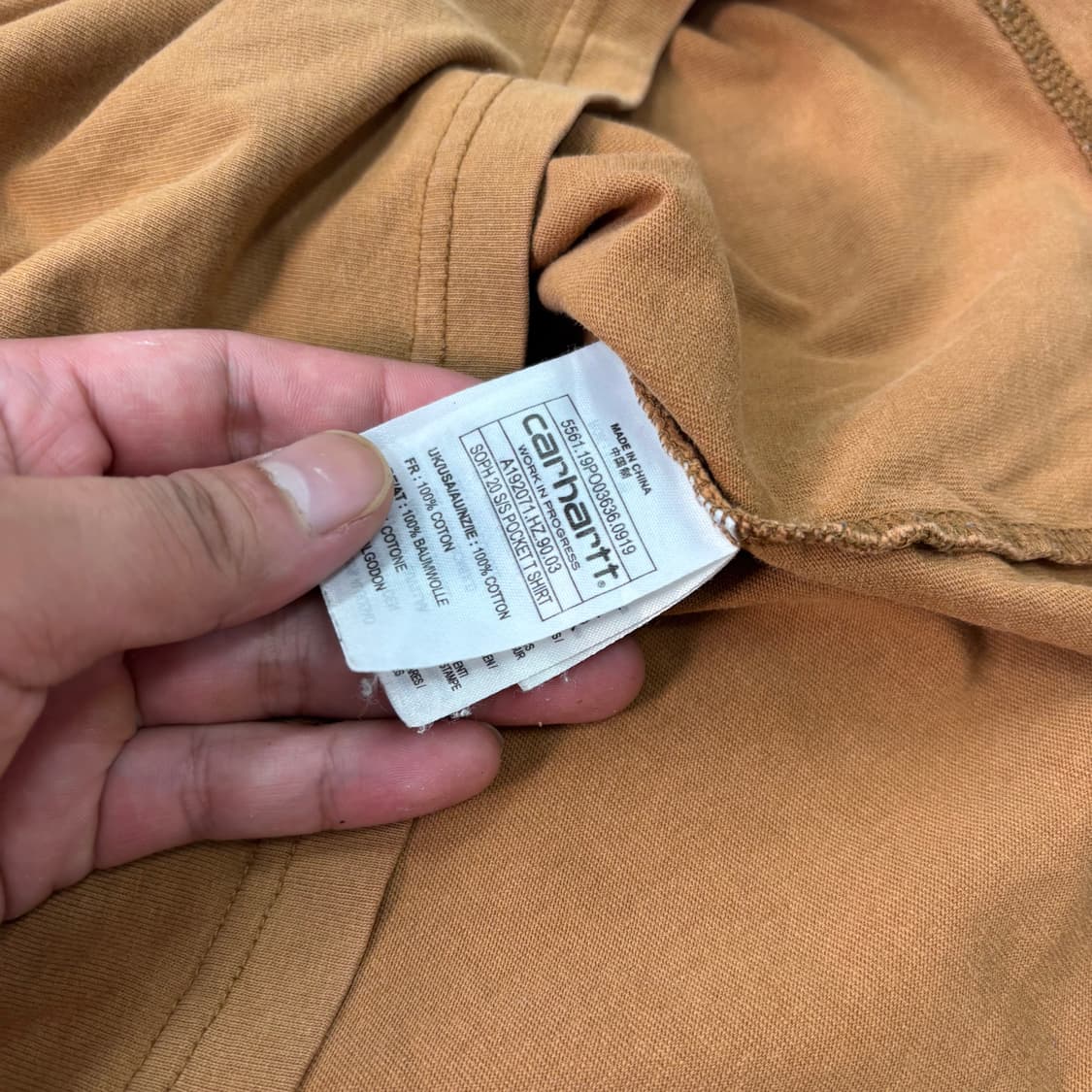 100 칼하트x소프넷 포켓 반팔티 상품이미지4