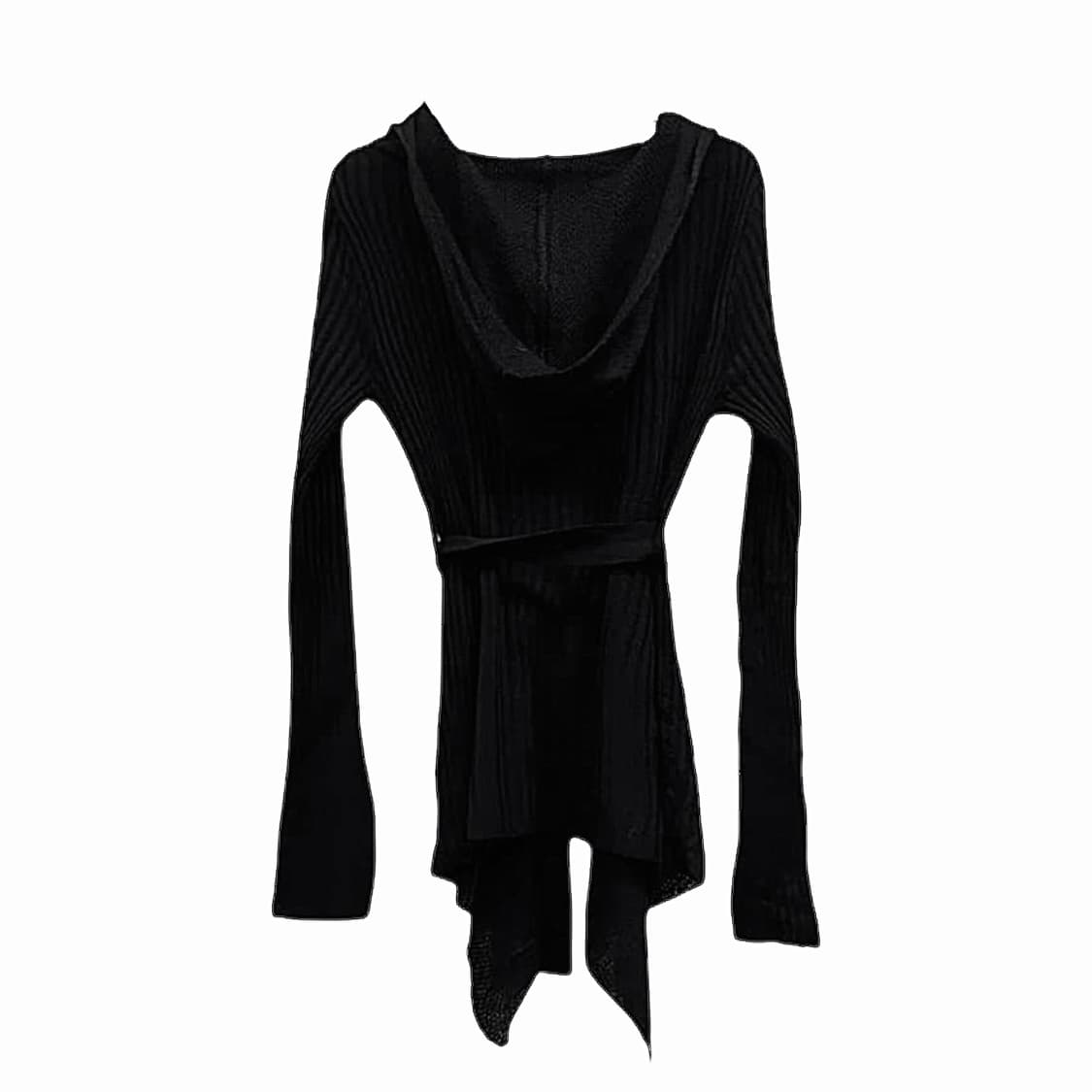 Bernings sho ribbed hood cardigan 상품이미지3