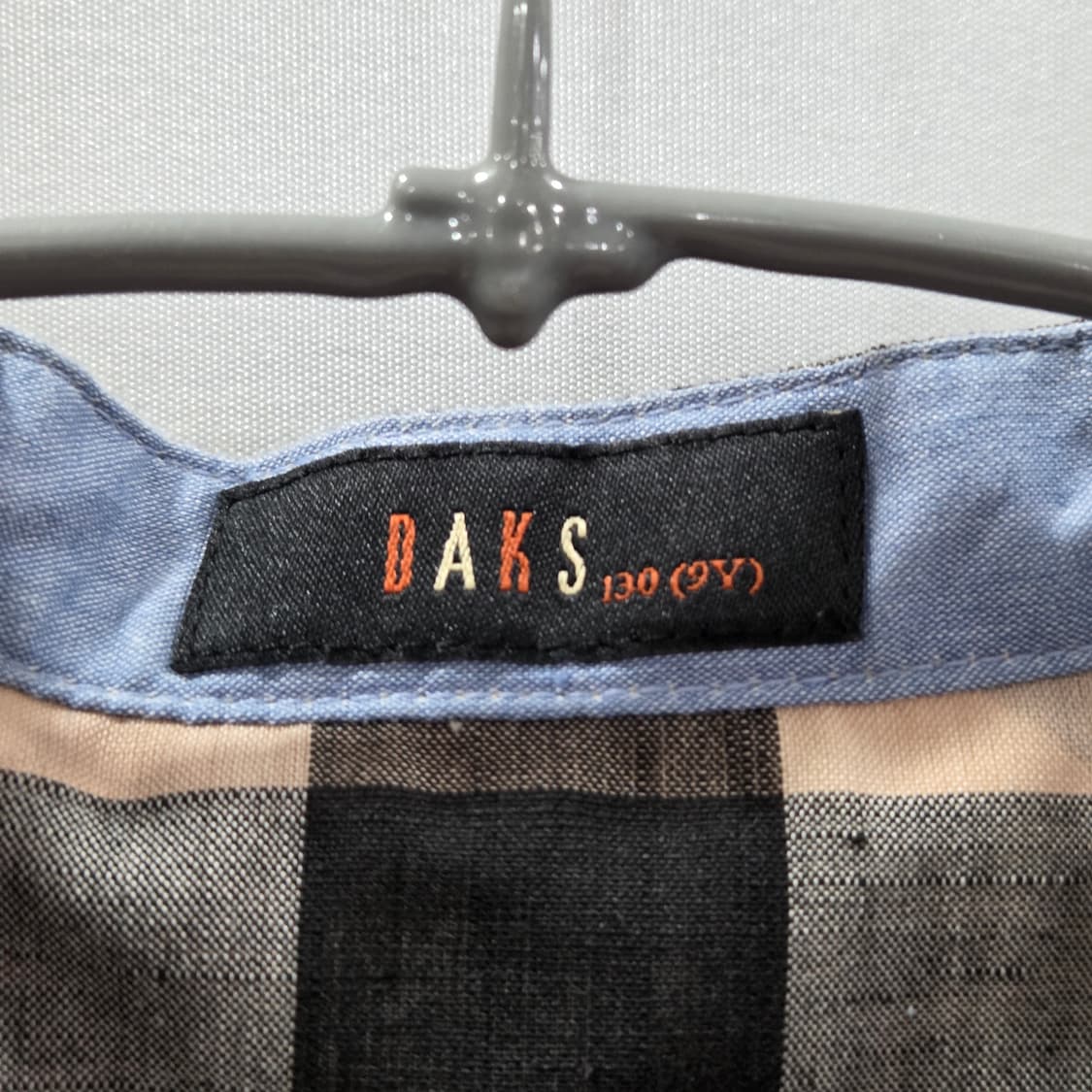 닥스 키즈 린넨 블랜드 체크 베스트 130/9Y 상품이미지2