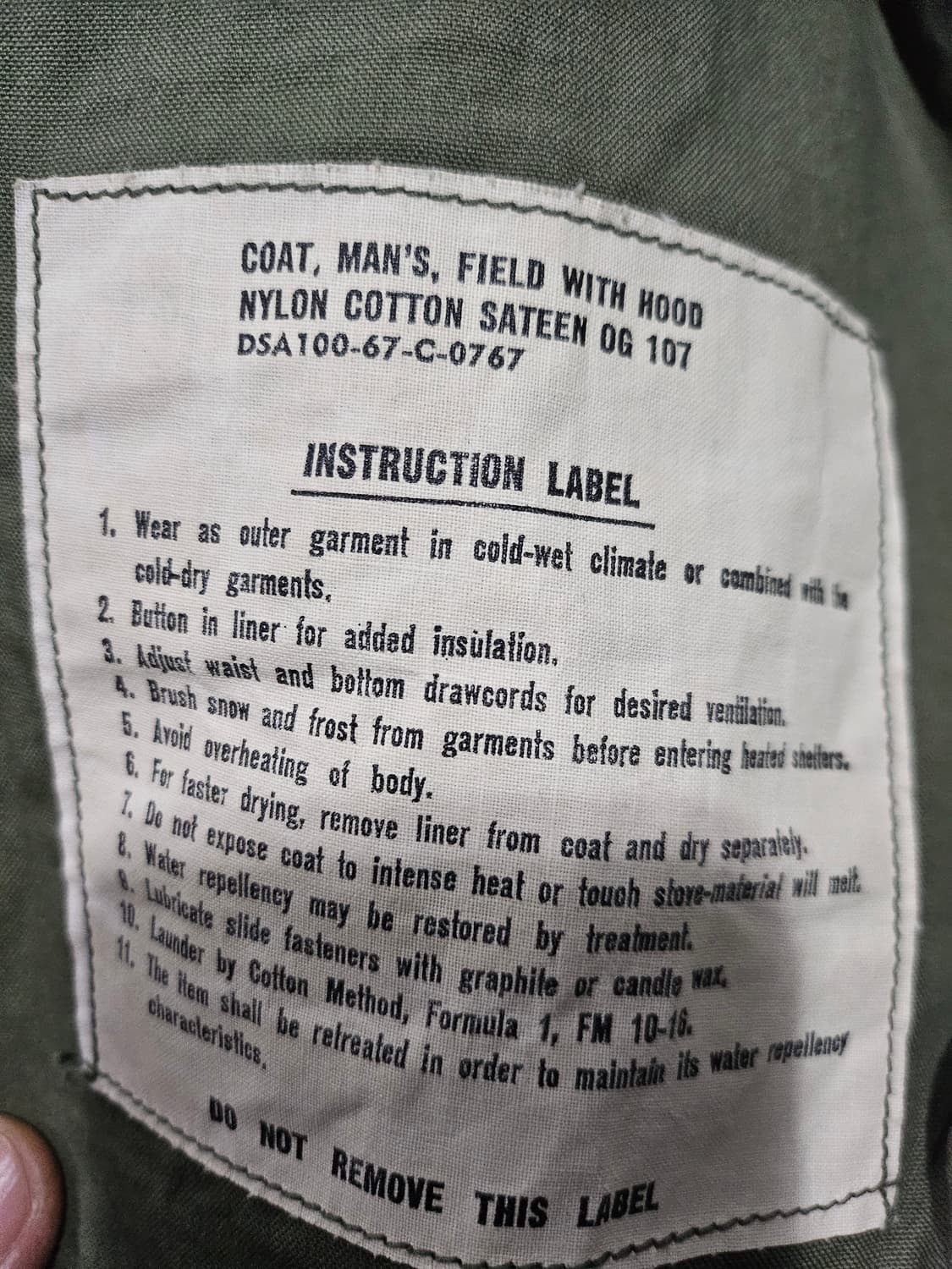 60s 미군오리지날 2세대 m65 S/S 상품이미지3