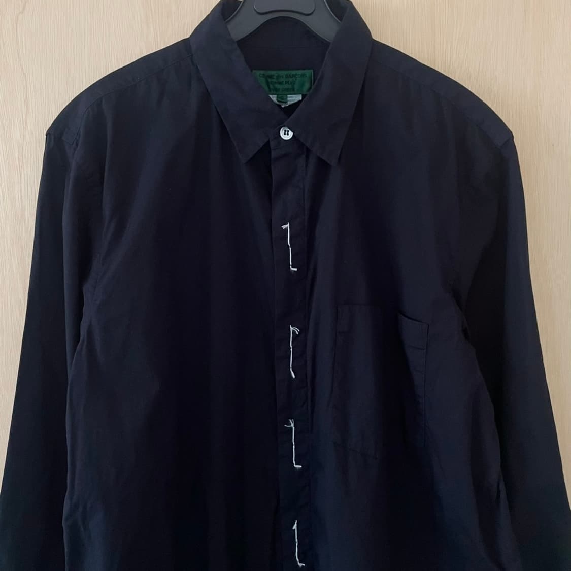 꼼데가르송 옴므플러스 에버그린 히든 버튼 셔츠 상품이미지5