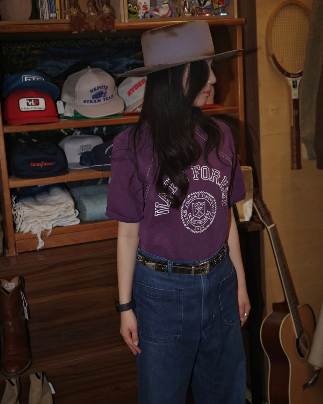 60’s Wake Forest Univ. 하프 스웻셔츠 상품이미지4