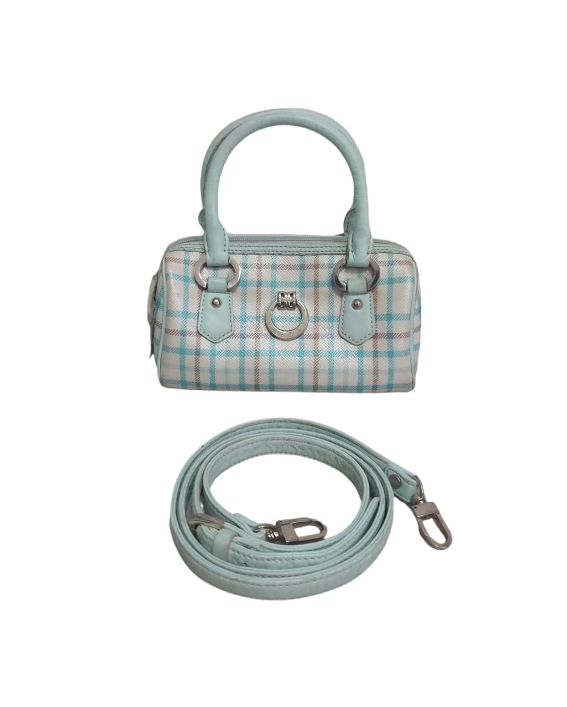 닥스 민트 체크 미니백 Y2K  상품이미지1