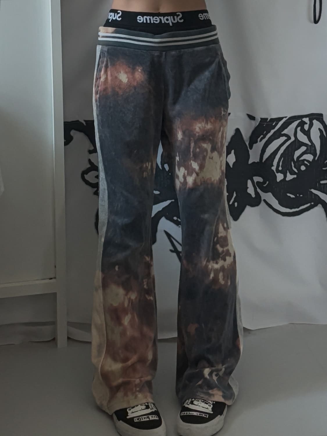 • blue tie-dye tarry pants 상품이미지5