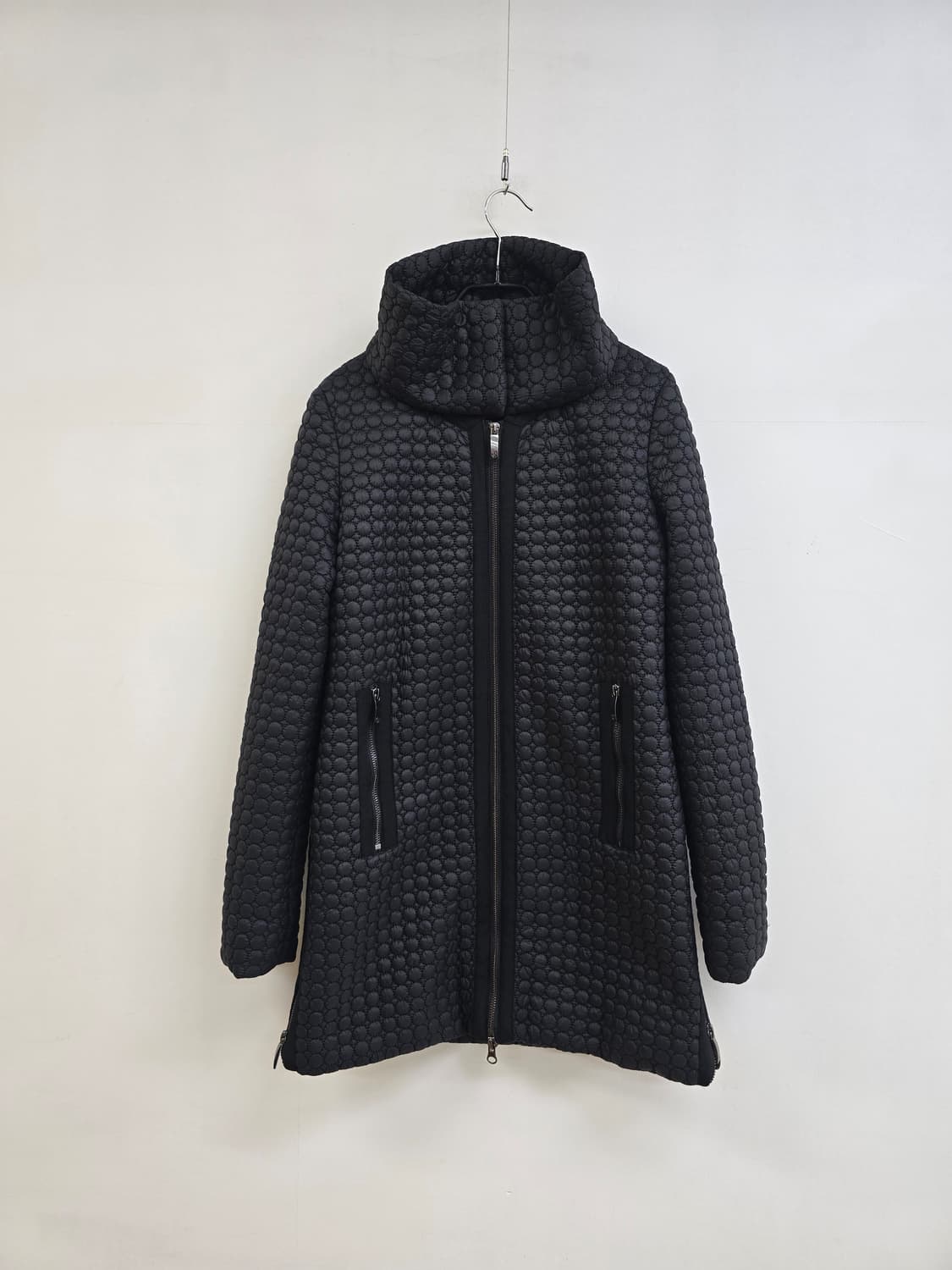 아르마니진스 텍스쳐 퀼팅 집업 패딩 자켓 상품이미지1