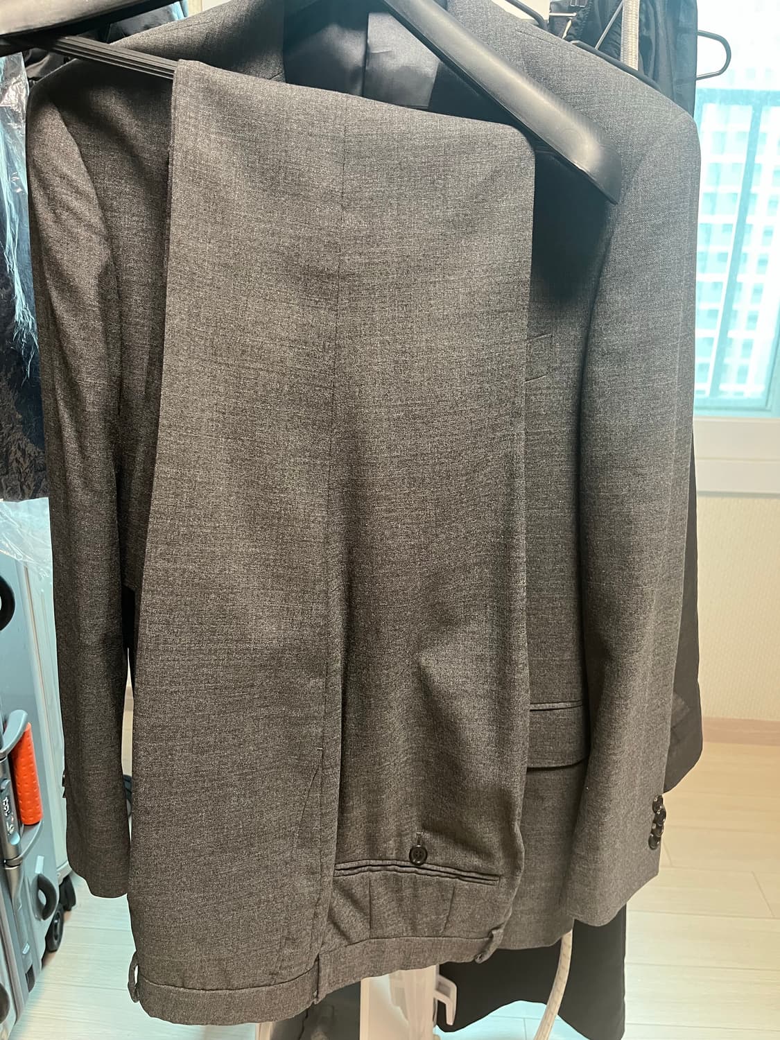 마에스트로 남성 까노니코원단 정장 세트 회색 상품이미지2