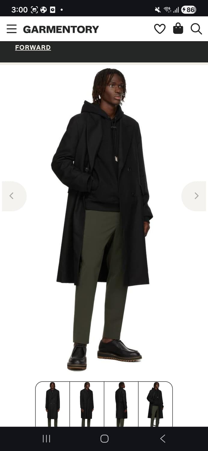 솔리드옴므 더블 롱 코트 상품이미지4