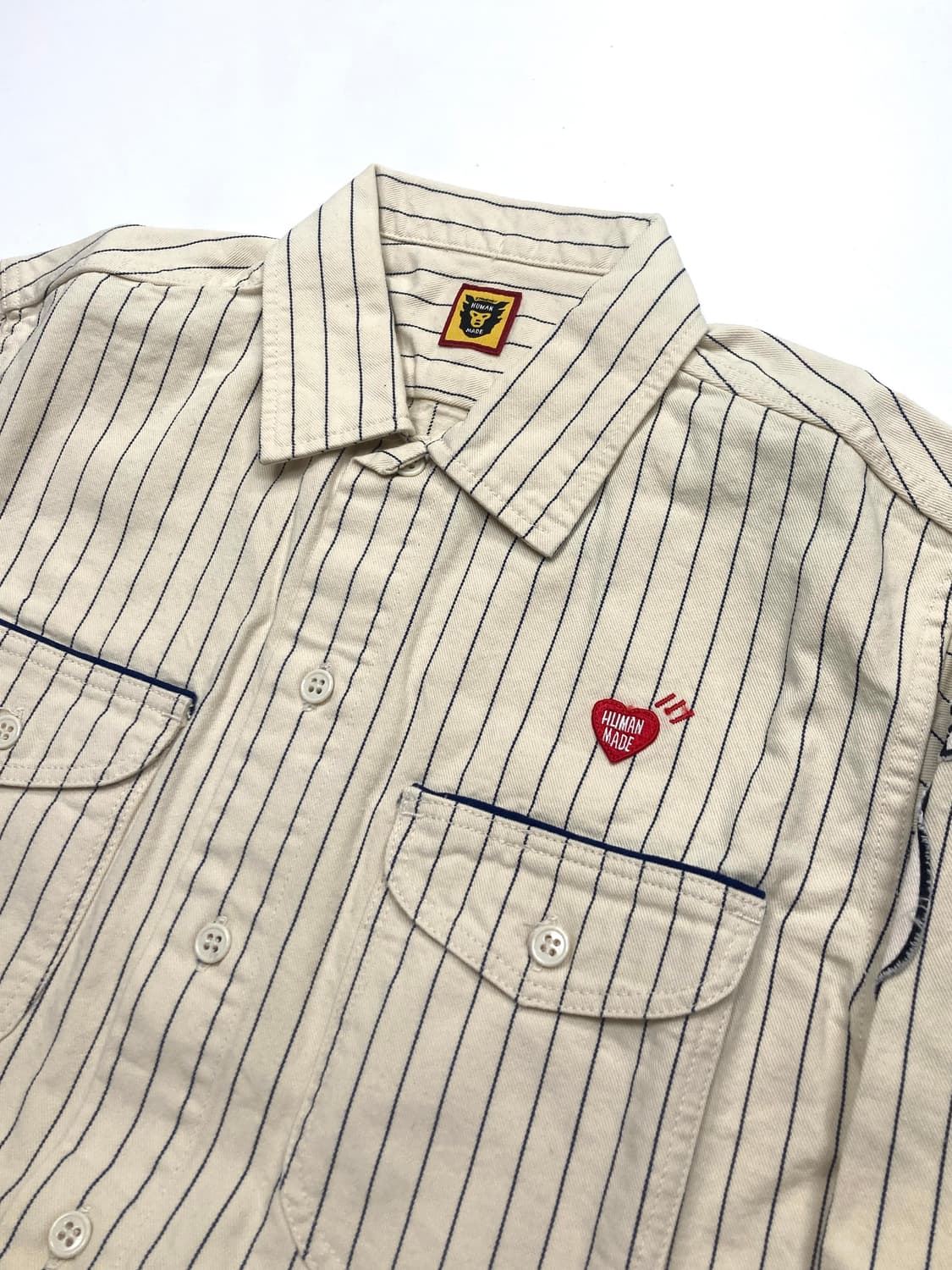 휴먼메이드 스트라이프 워크 셔츠 상품이미지5