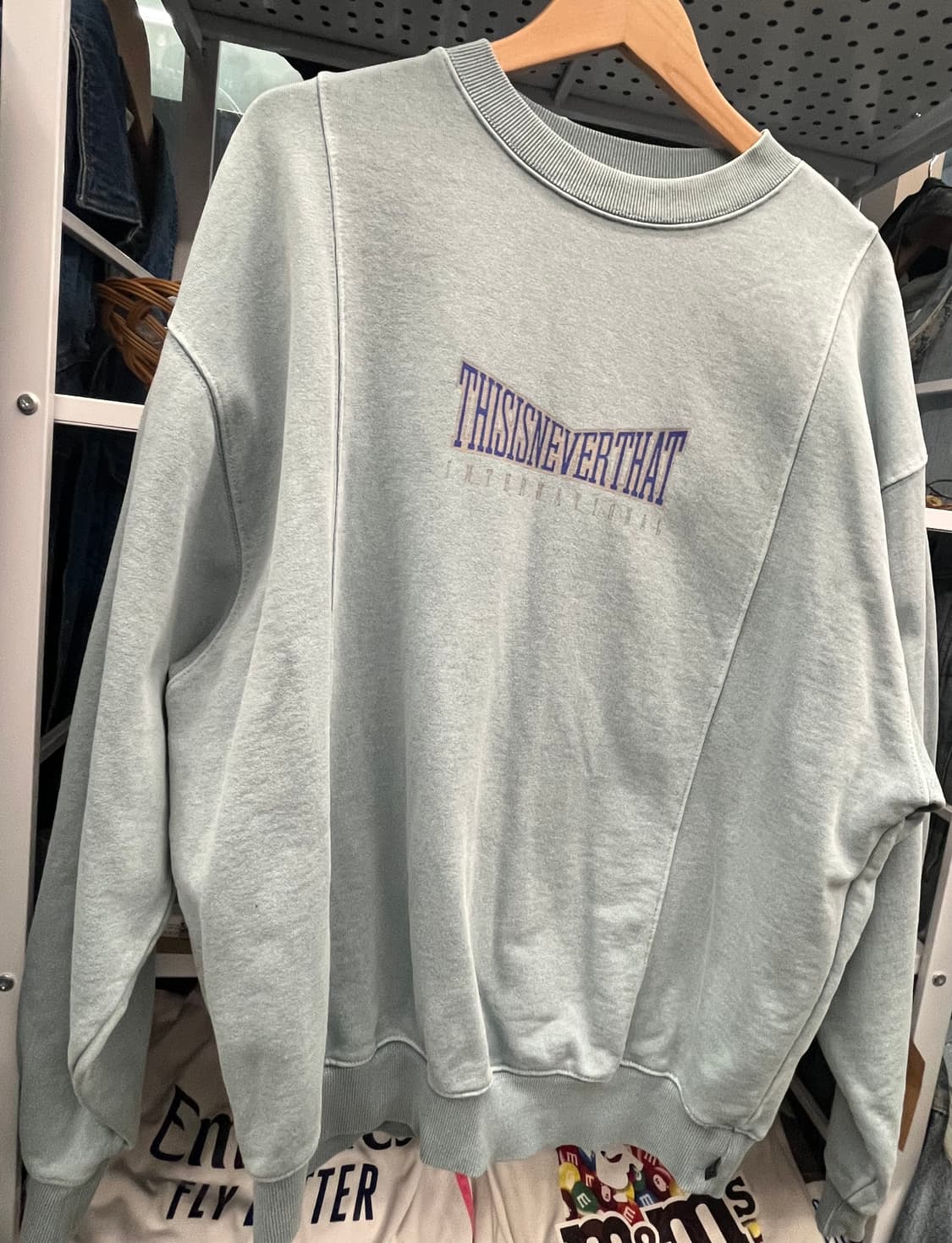 디스이즈네버댓 워싱 맨투맨 티셔츠 상품이미지3