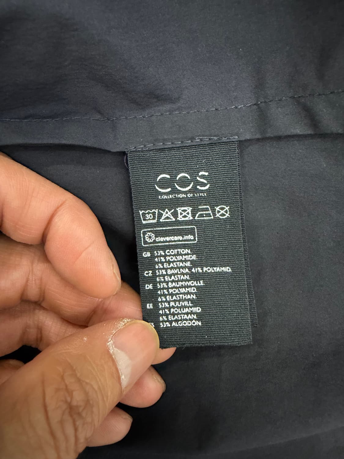 정품) COS 코스 여성 후즈핏 블랙 후드 롱 야상 점퍼 34 상품이미지8
