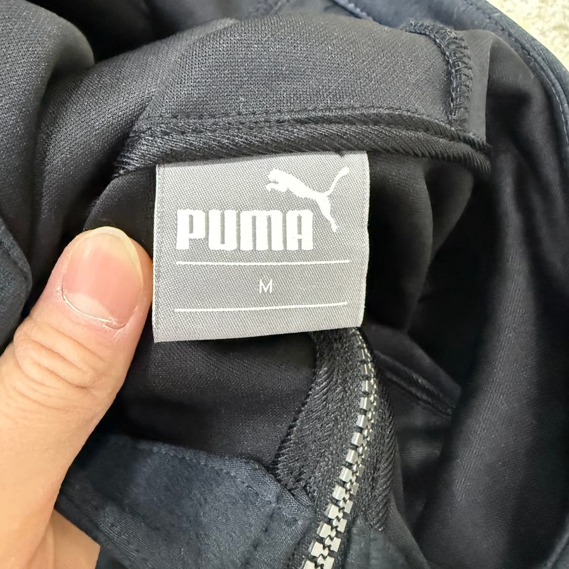 [M] 푸마 폴리 블랙 후드집업 1231T1 상품이미지3