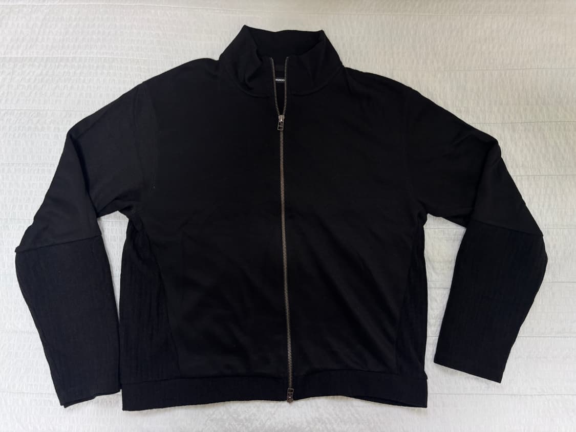 해칭룸  Double Sleeve Track Cardigan Black 상품이미지2