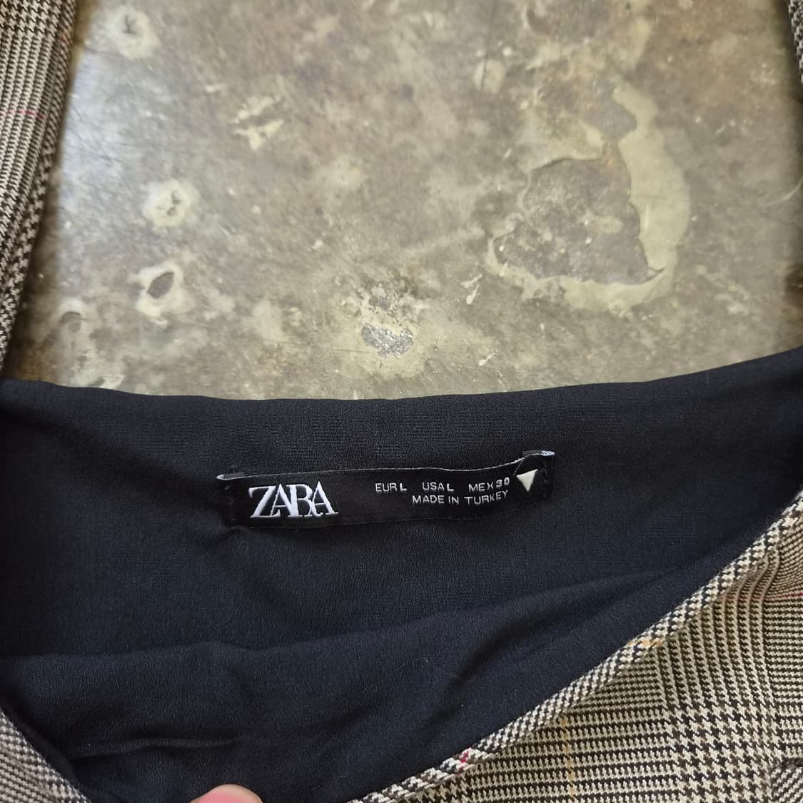 L) ZARA 자라 체크 원피스 상품이미지7