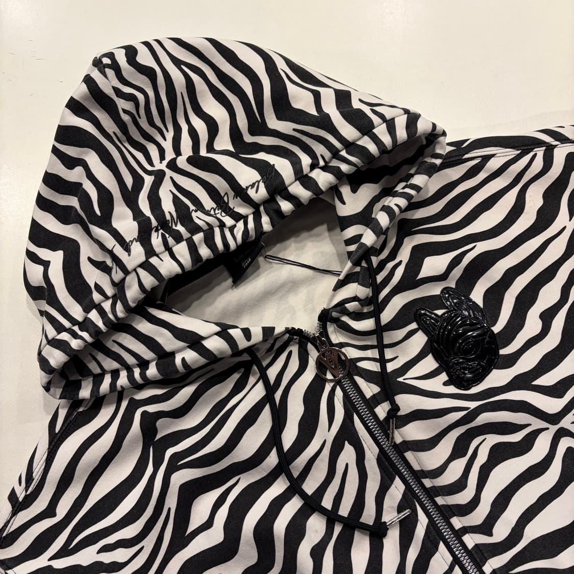 [F] 라이프워크 제브라 크롭 후드 집업 B371 상품이미지3