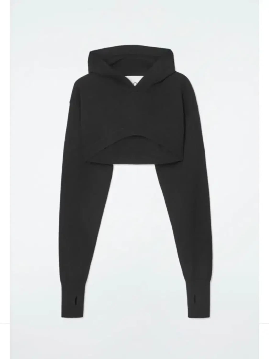 cos 크롭 울 후디 볼레로 상품이미지2