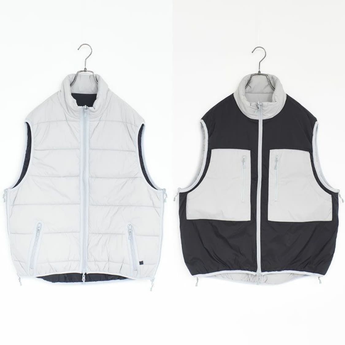 다이와 피어39 테크 리버시블 클라이머 퍼프 베스트 실버 블랙 상품이미지1