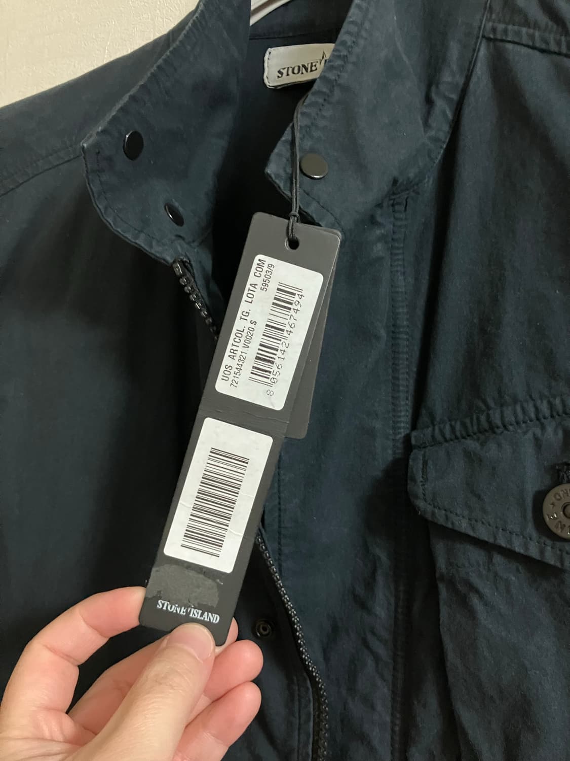 [새상품] 스톤아일랜드 코듀라 코튼 자켓 네이비 S 상품이미지4