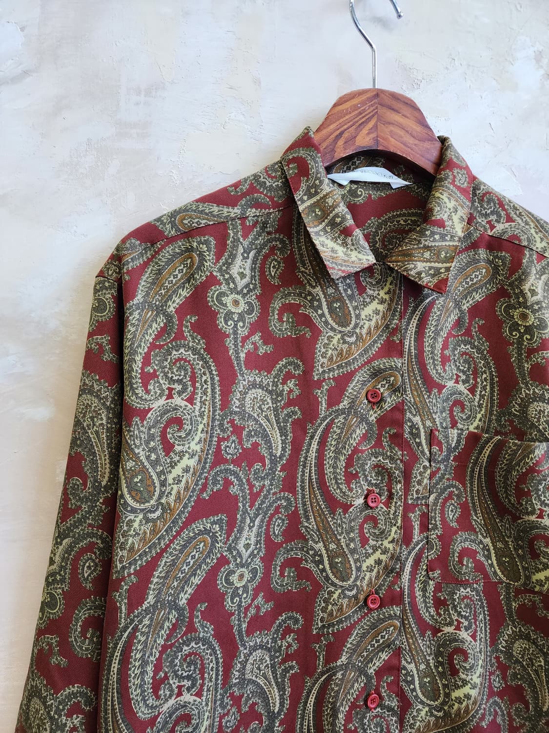 일본빈티지 페이즐리 블라우스 상품이미지2