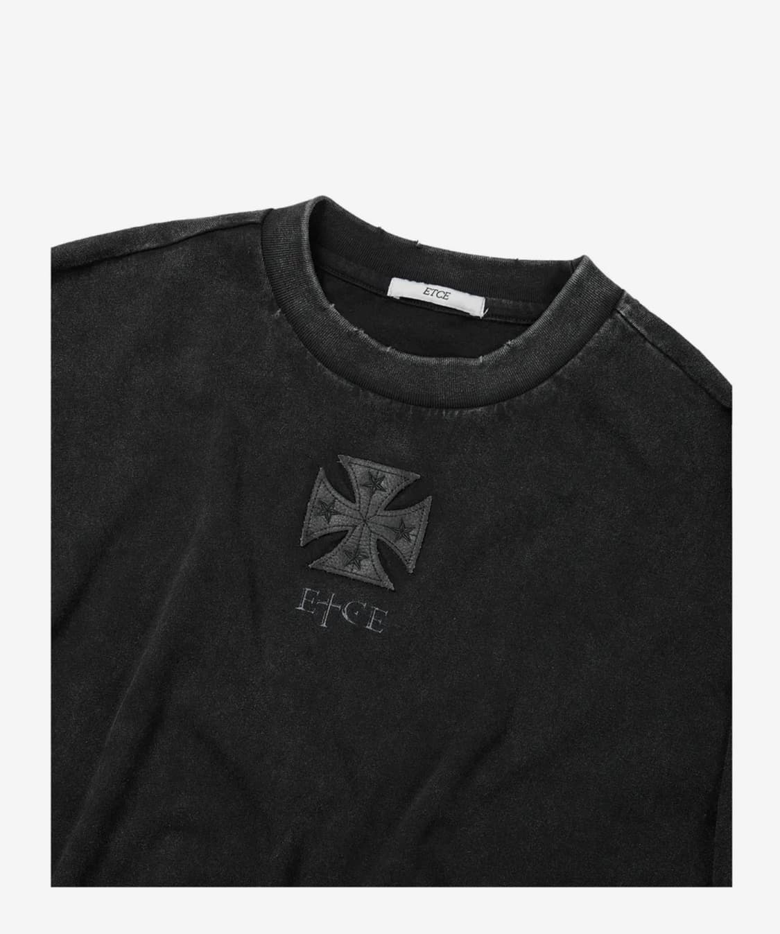 CROSS LEATHER PATCH L/S TEE(L사이즈 교환가능) 상품이미지4