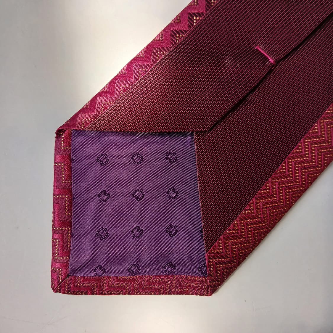 밀라숀 실크 레드 패턴 넥타이 8.6cm S~A+등급 e811
 상품이미지8