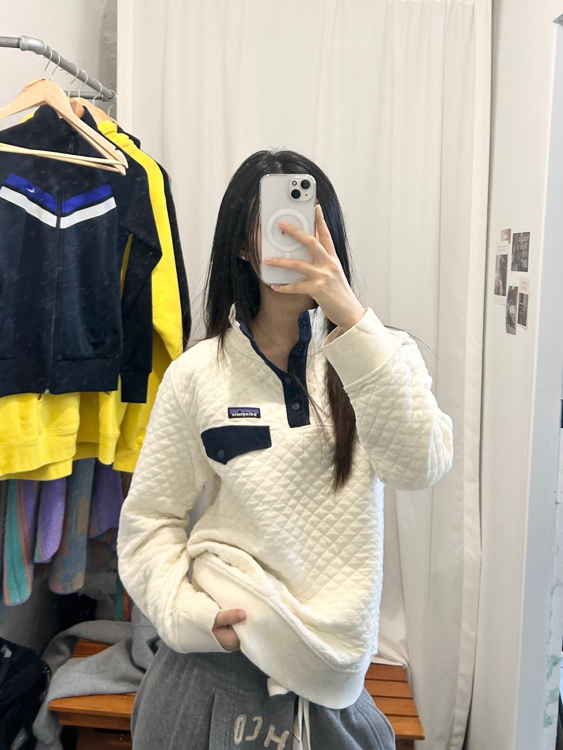 파타고니아 오가닉 코튼 버튼 스냅 상품이미지1