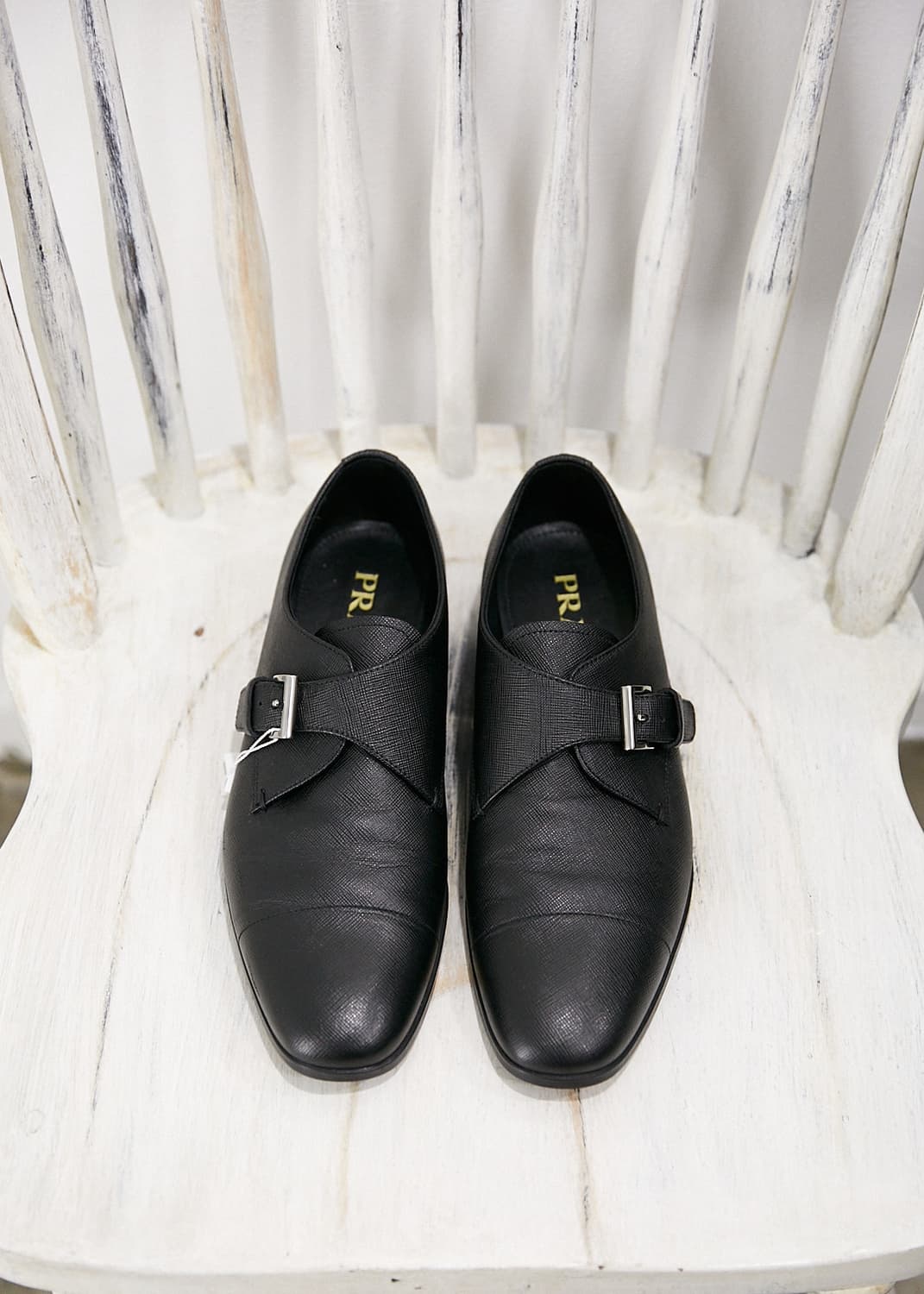 Saffiano Leather Monk Strap Shoes 상품이미지2