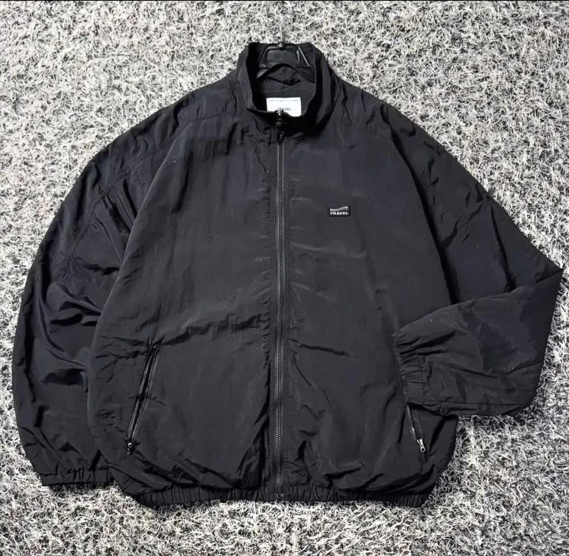 블랙 TRAVEL 바람막이 점퍼 2XL 상품이미지1