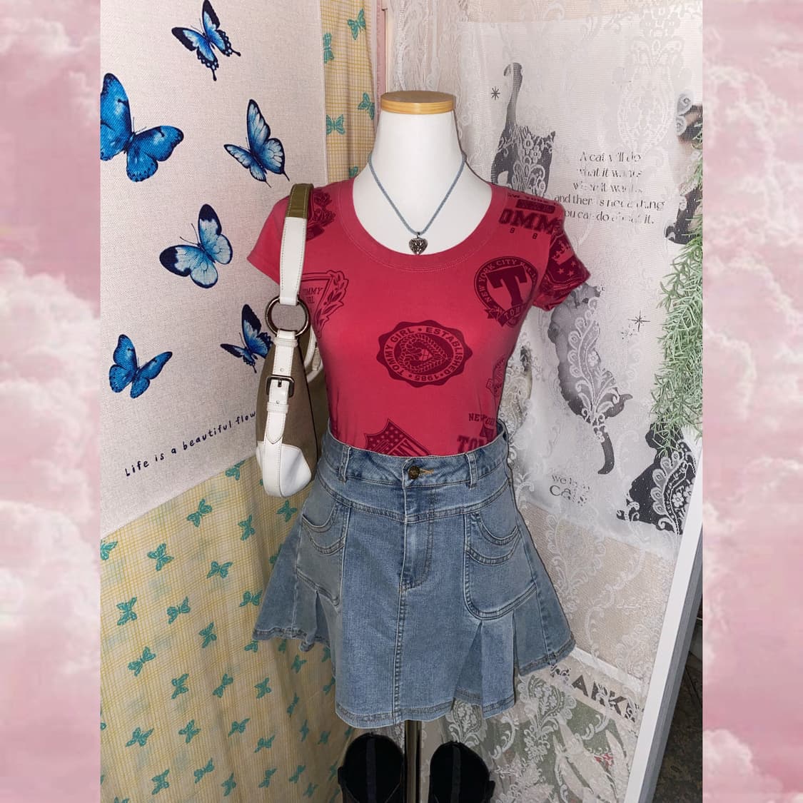 타미걸 핑크 펑크 티셔츠 상품이미지8