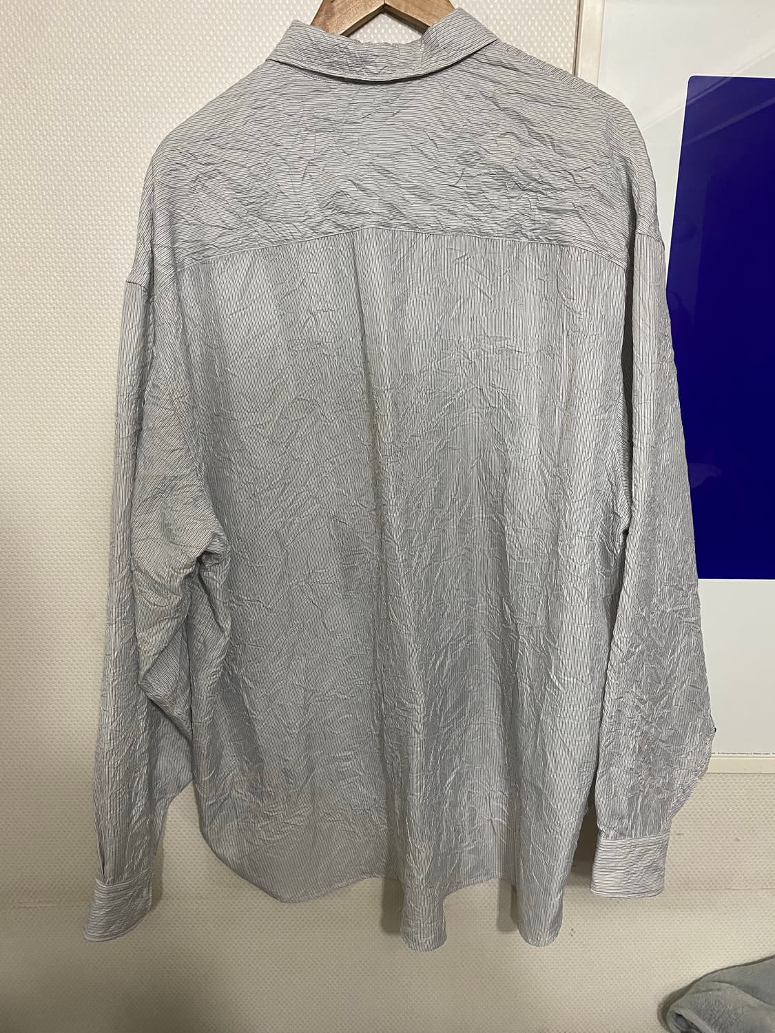 [L]언어펙티드 DADDY SHIRT WHITE MULTI STRIPE 상품이미지9