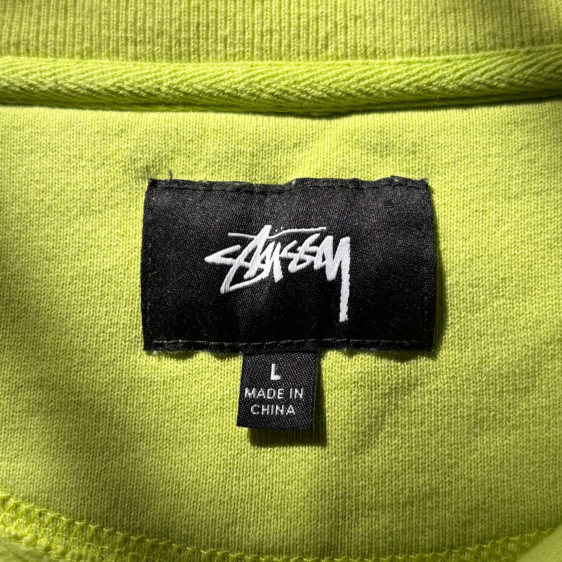 STUSSY 스투시 스펠아웃 로고 반집업 맨투맨 상품이미지5