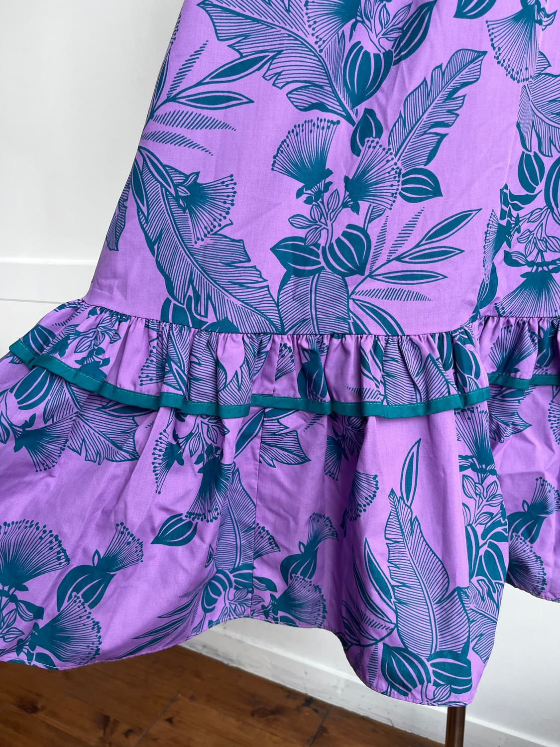 Hilo Hattie 프릴 카라 롱 원피스 상품이미지3