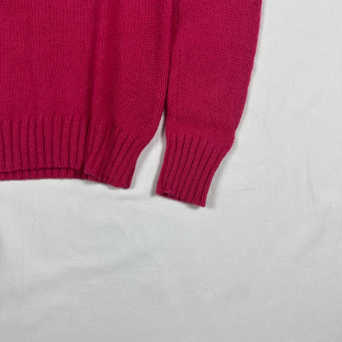 80‘s izod 라코스테 lacoste 블루 로고 니트 상품이미지4