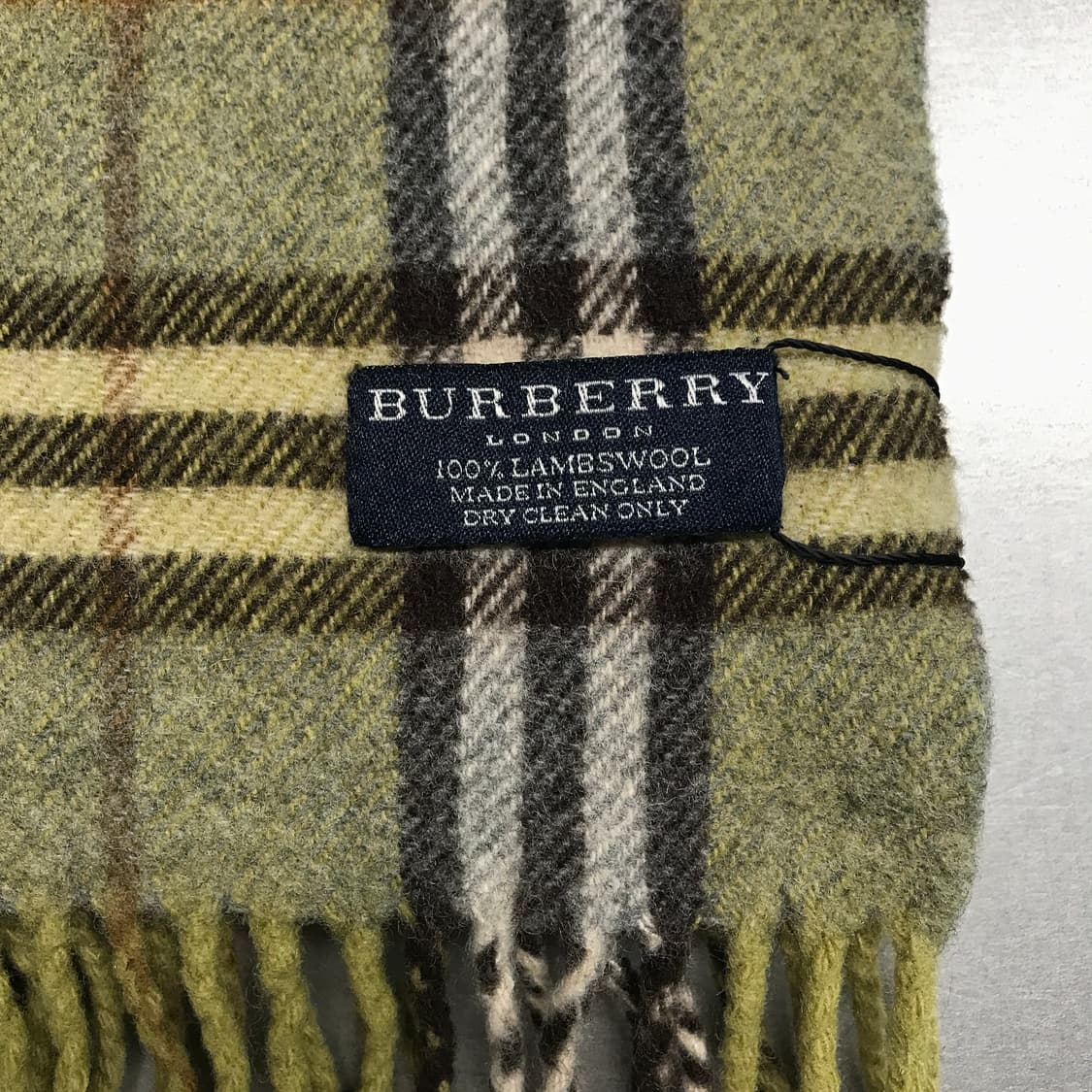 버버리 정품 램스울 머플러 카키 상품이미지4