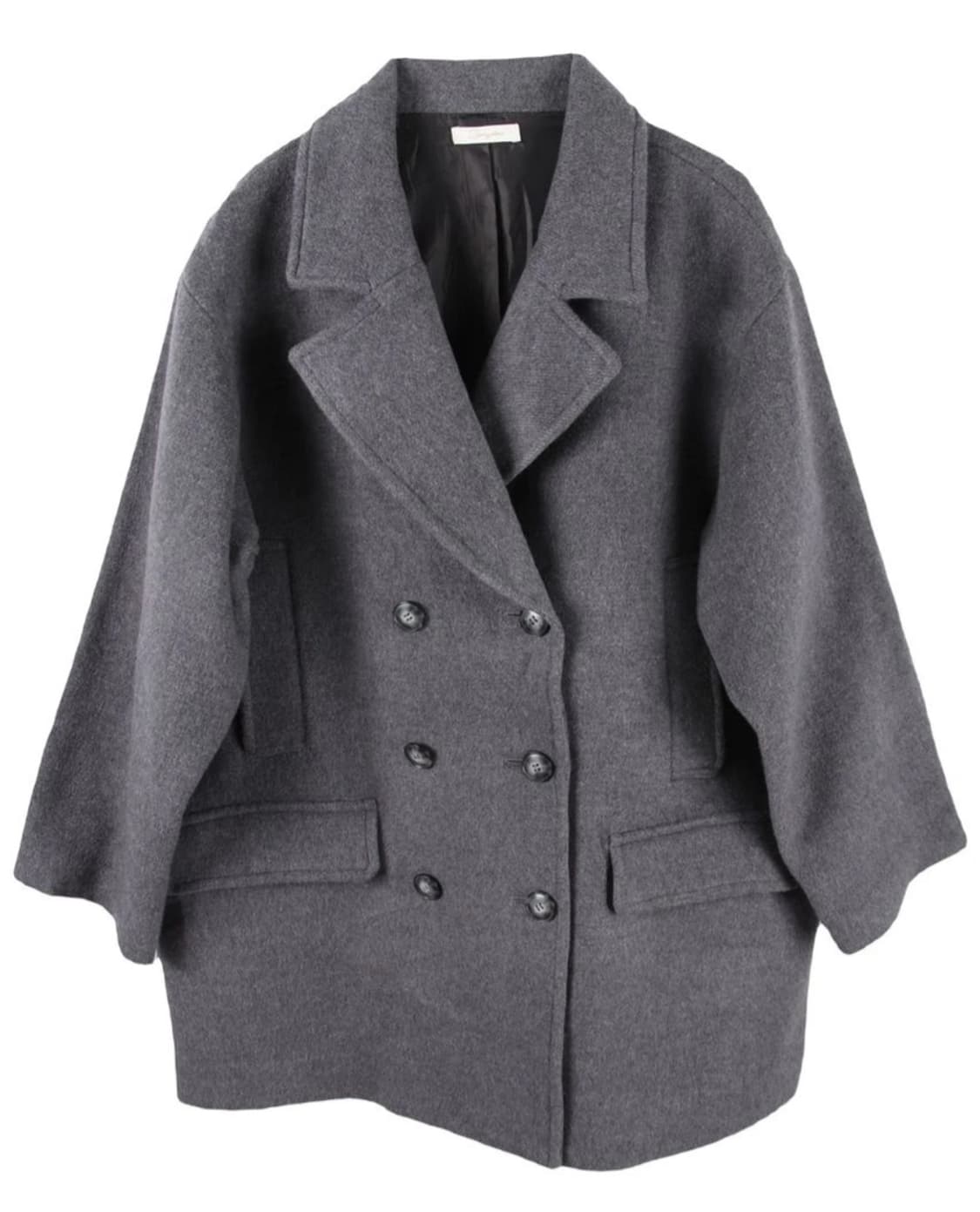 라운지드레스 울 나일론 자켓 하프코트 : 그레이 상품이미지1