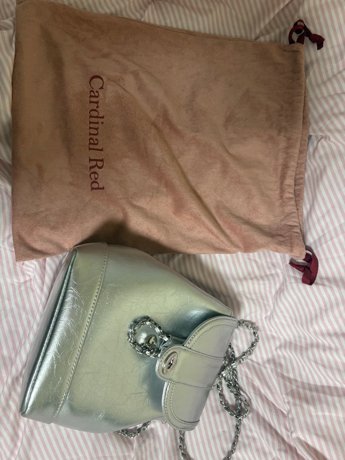 카디널레드 체인백팩 실버 상품이미지2