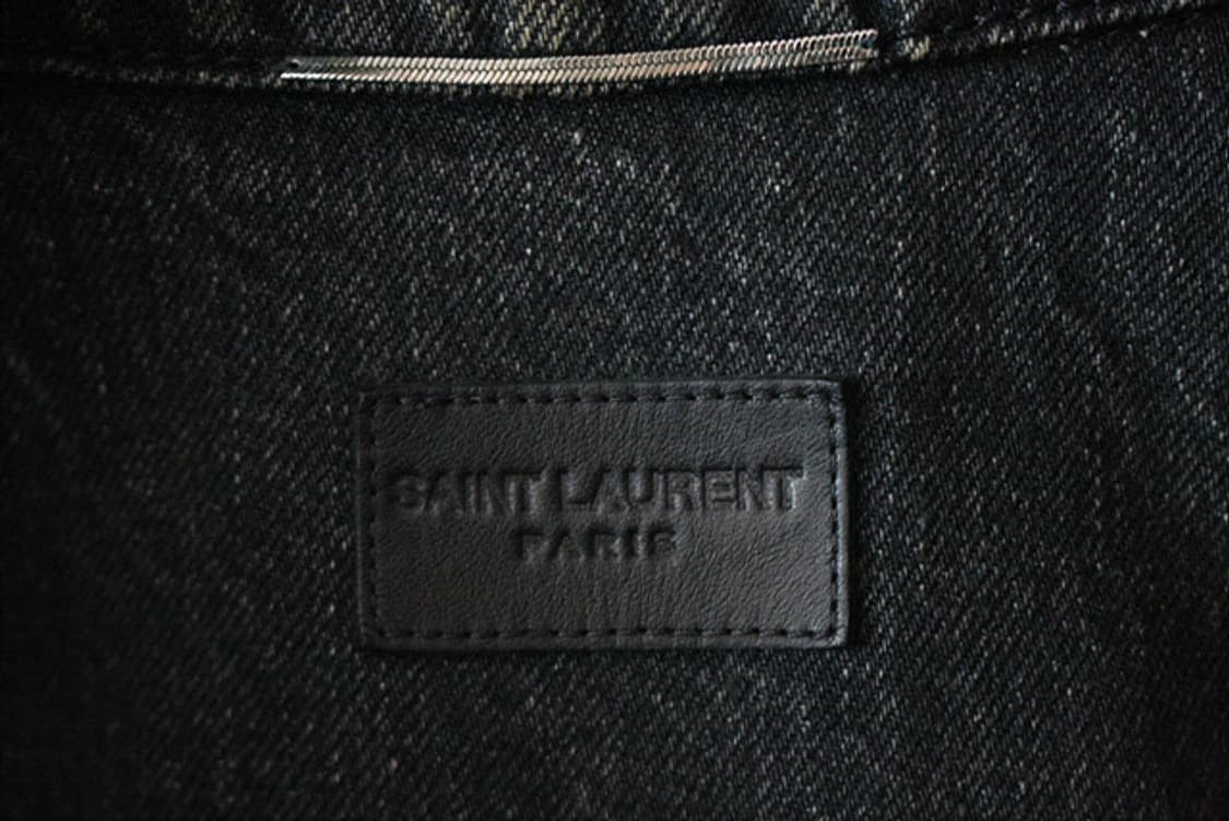 SAINT LAURENT 생로랑 블랙 그레이 데님 자켓 상품이미지7