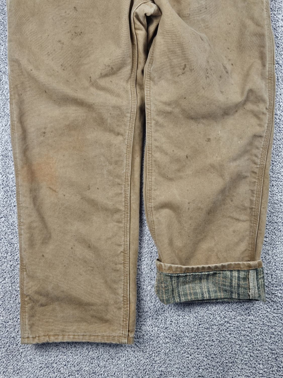 칼하트 헤비 플란넬 캔버스 카펜터 팬츠 ( 36 X 30 )/ 10048 상품이미지6