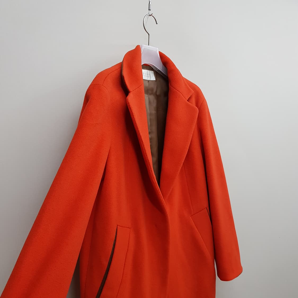 한섬 타임 비비드 컬러 캐시미어 코트 82-94-160사이즈 상품이미지3