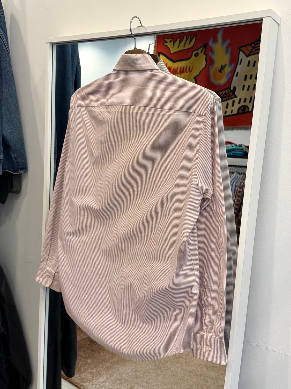 00s Polo RL 폴로 랄프로렌 옥스퍼드 스트라이프 셔츠 상품이미지5