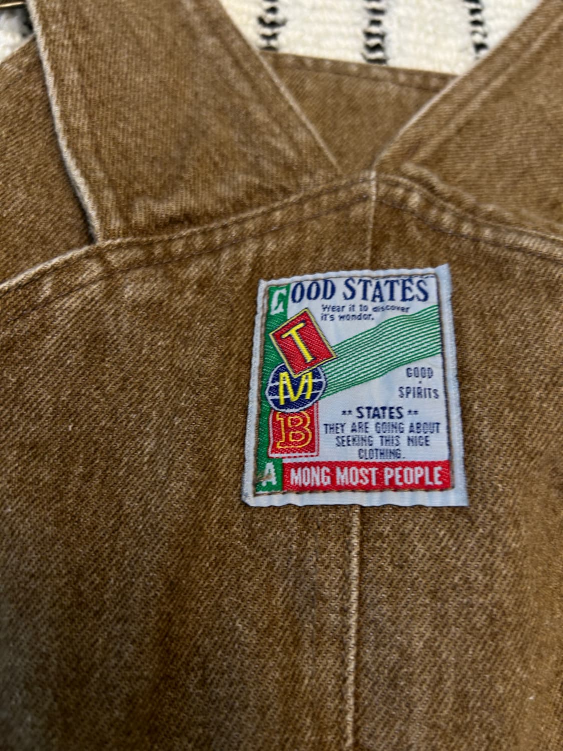 카멜 오버롤 빈티지 상품이미지3