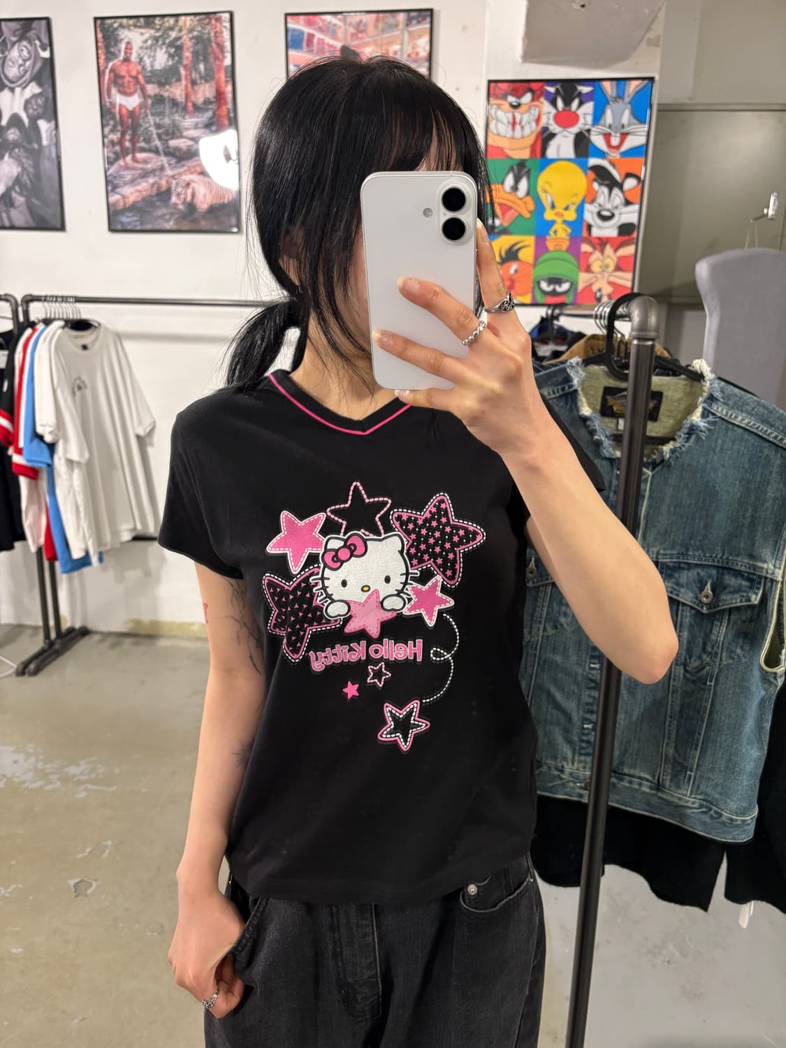 헬로키티 반팔티 상품이미지2