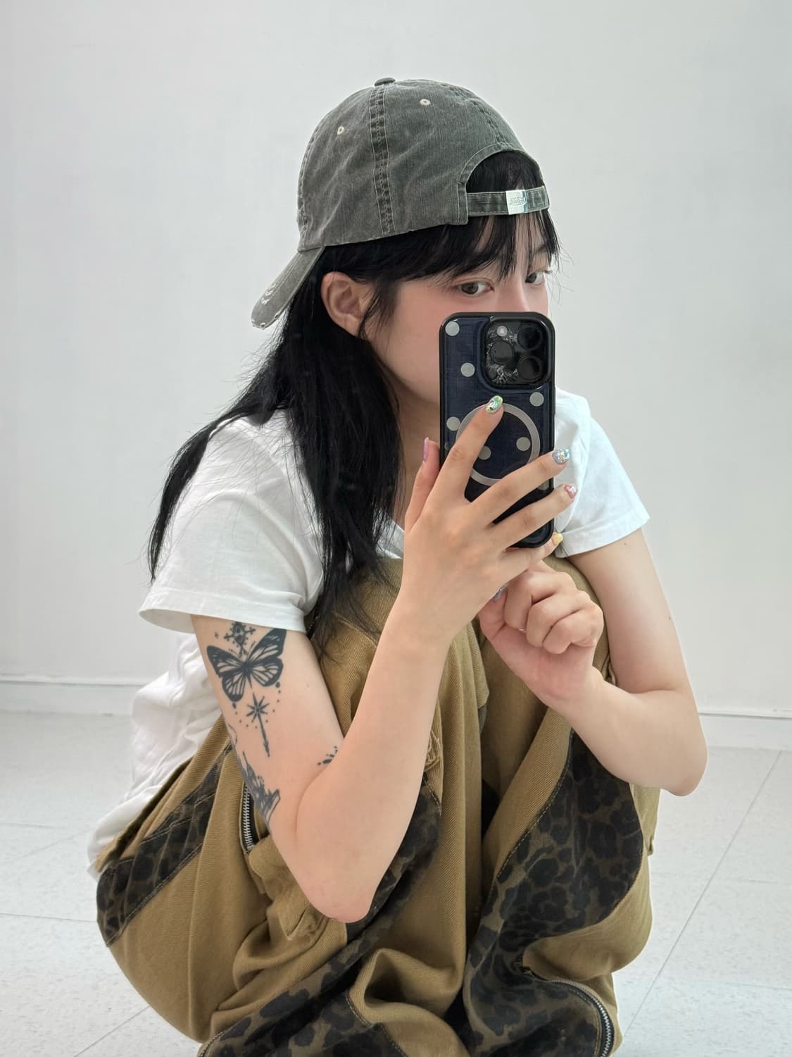 본더치 카키 데미지 큐빅 캡 상품이미지5