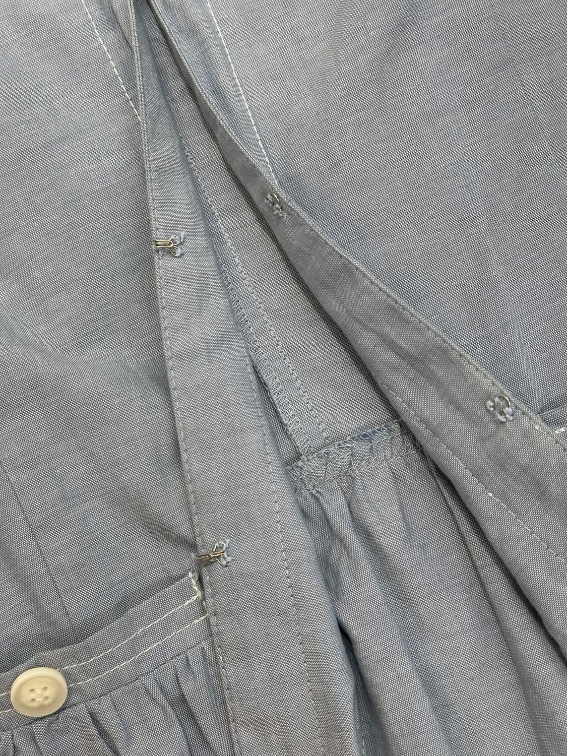 버튼 포켓 연청 블라우스  상품이미지3